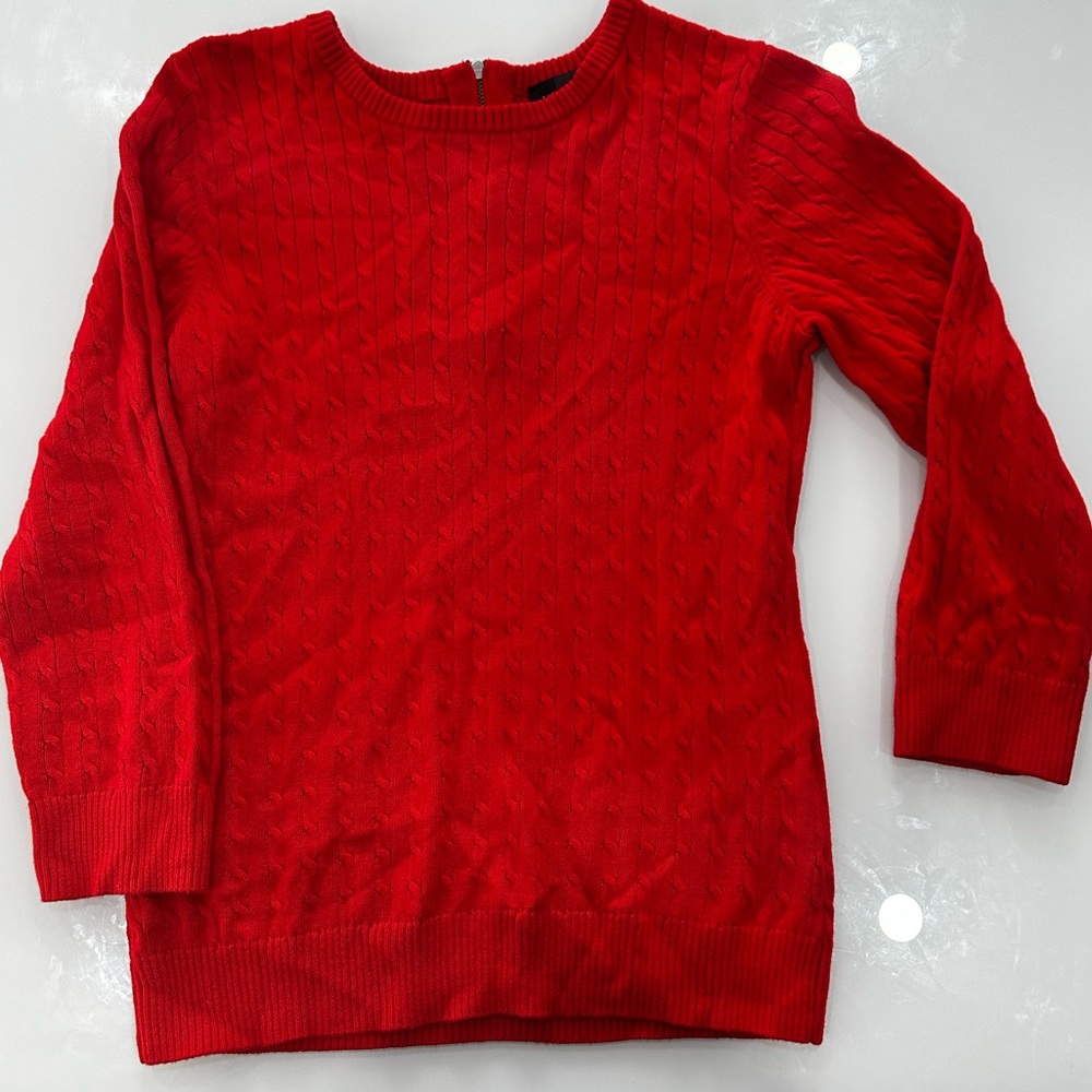 The limited sweater. Color:red Size:XS
